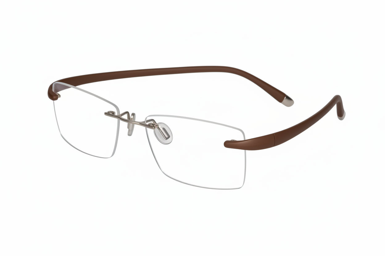 Flexible Matt Blue Screwless Rimless LKE9628-BRWN