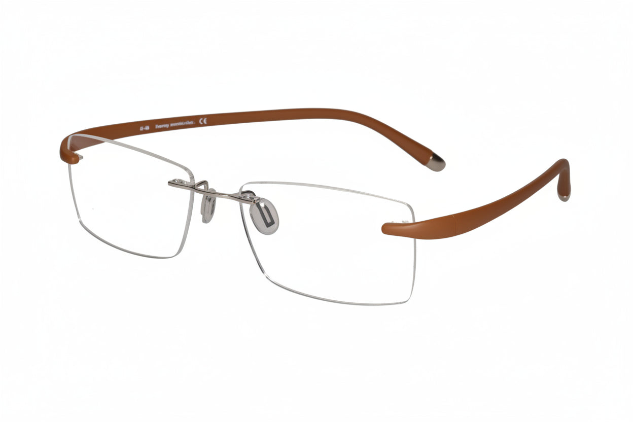 Flexible Matt Blue Screwless Rimless LKE9628-BRWN