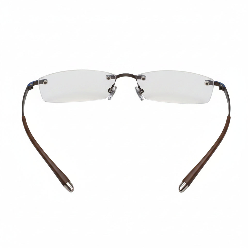 Flexible Matt Blue Screwless Rimless LKE9628-BRWN