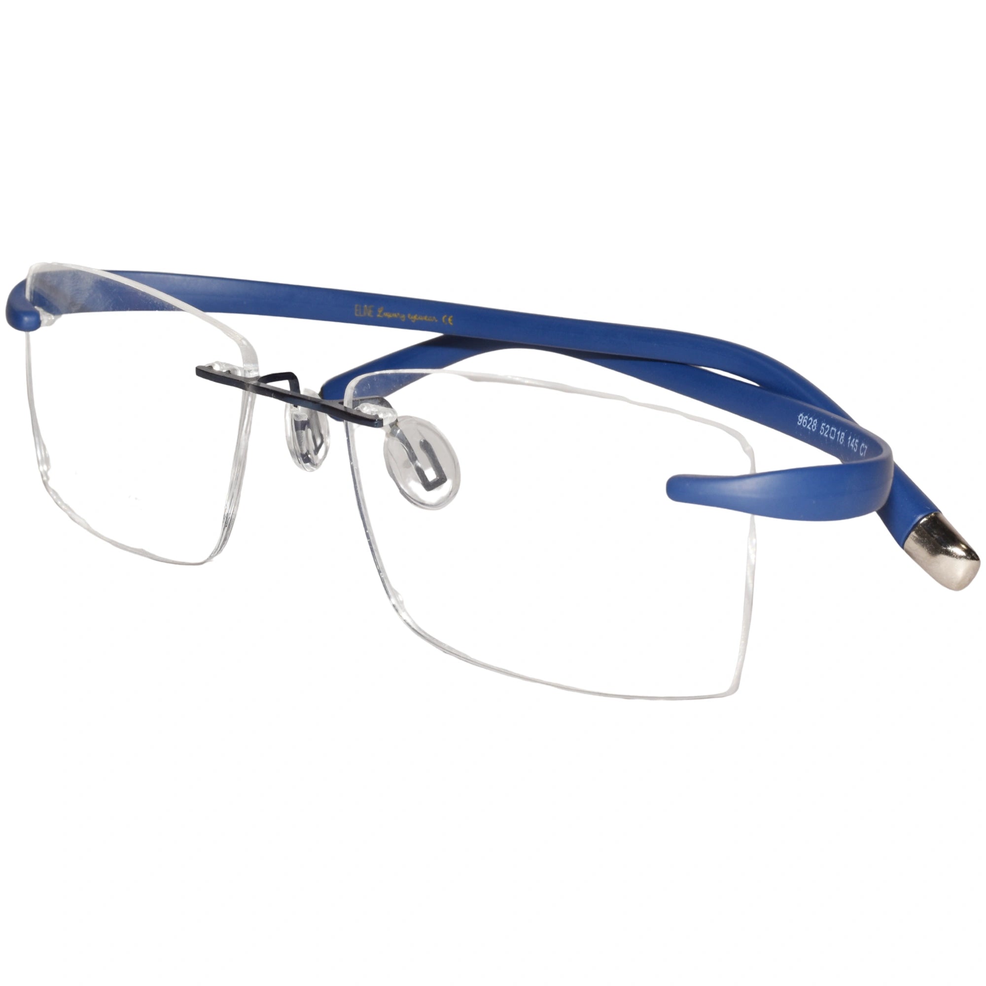 Flexible Matt Blue Screwless Rimless LKE9628-BLU