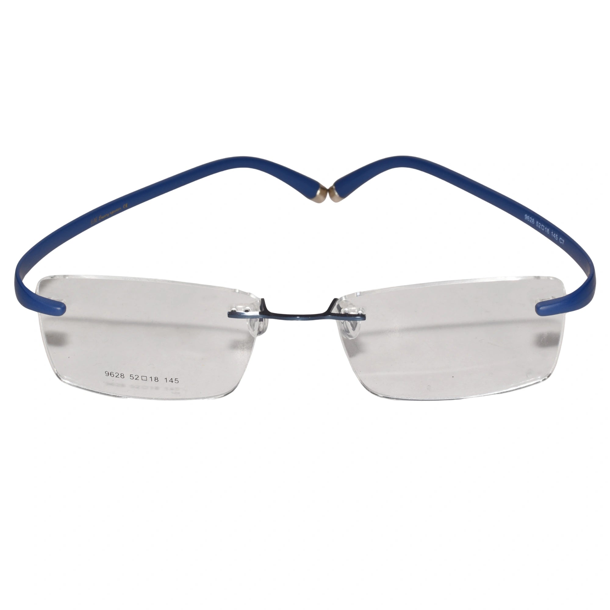 Flexible Matt Blue Screwless Rimless LKE9628-BLK