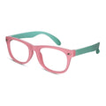 Flexible Pink Eyeglass Frames For Kids LKEK8801-PNK-GRN