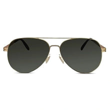 Flexible Polarized Matt Golden Aviator Sunglasses For Men And Women ELST007-Golden