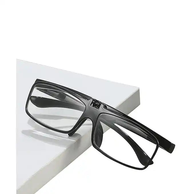 Flip-up Design Black Full Rim Reading Glasses LKHEFRG13-BLK