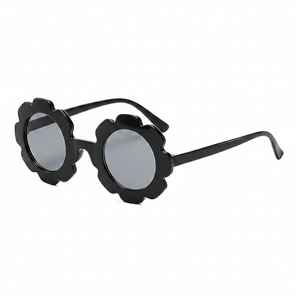 Flower Black sunglasses for kids LKSK3034-BLK