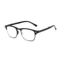 Foldable Black Full Rim Reading Glasses For Men & Women LKHEDRG23-BLK