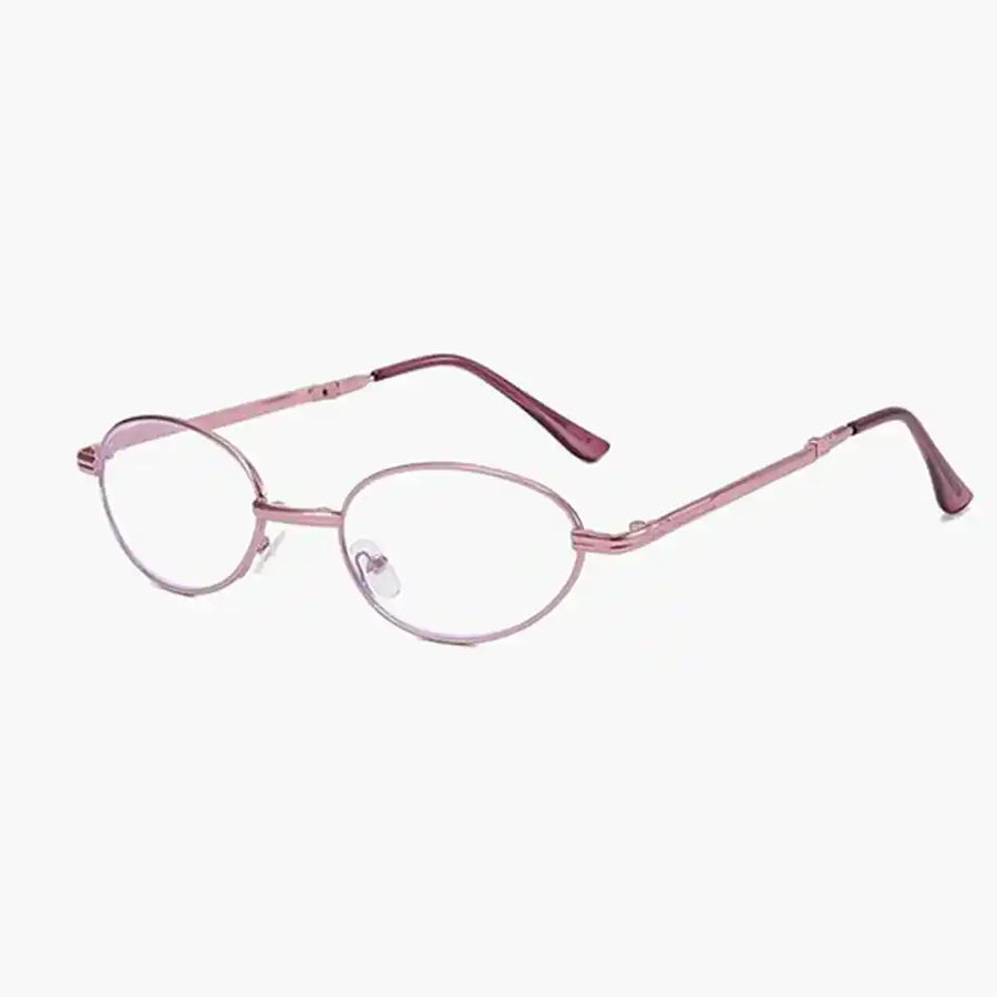 Foldable Purple Full Rim Reading Glasses For Women