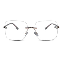 Rose Gold Frameless Designer Pearl Computer Glasses