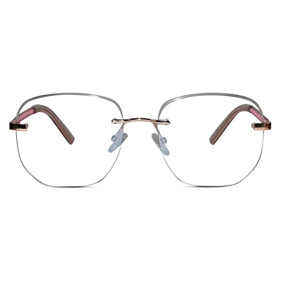 Golden Frameless Designer Computer Glasses