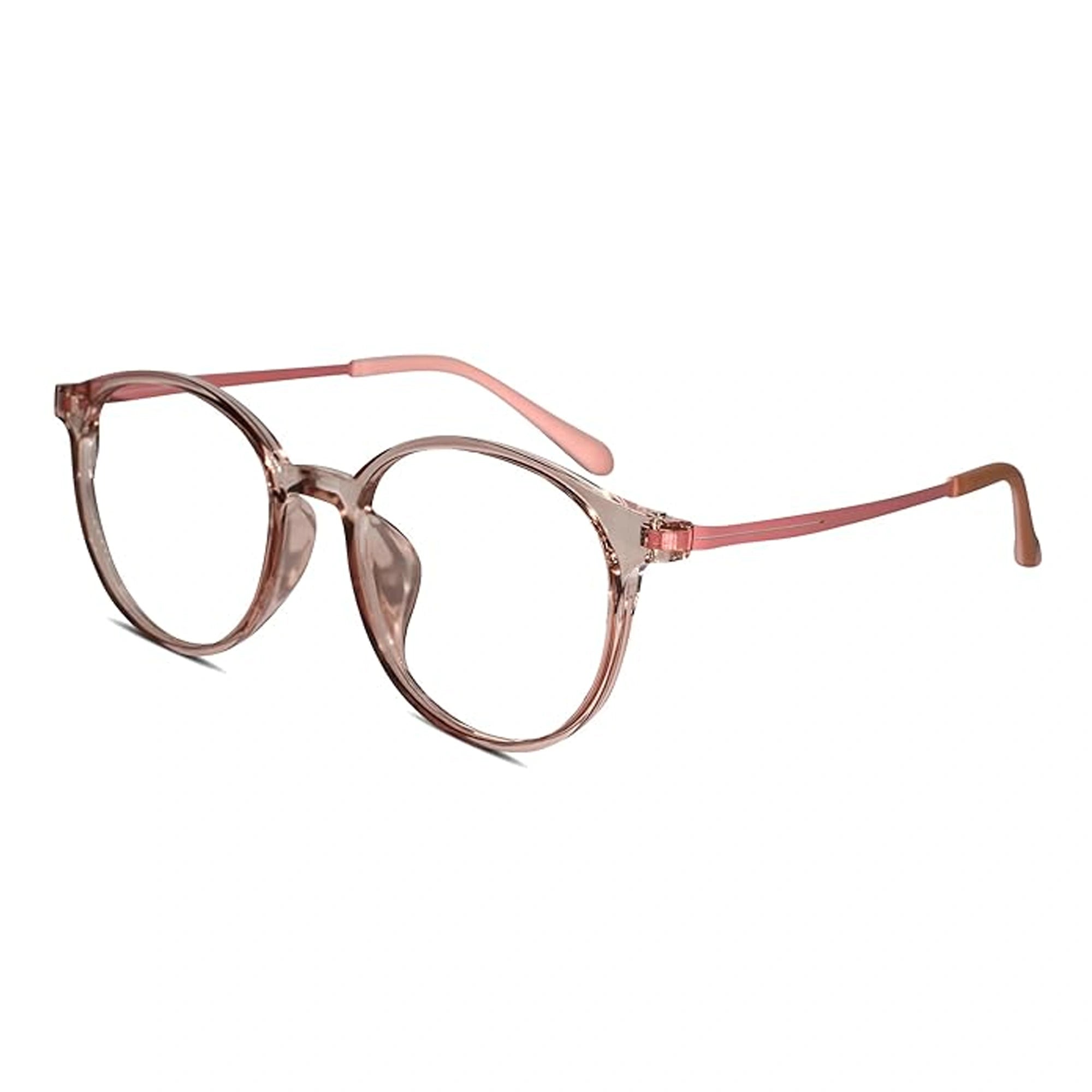 Full rim Light Weight Round Computer Glasses For Eye Protection For Women LKS81343-PNK