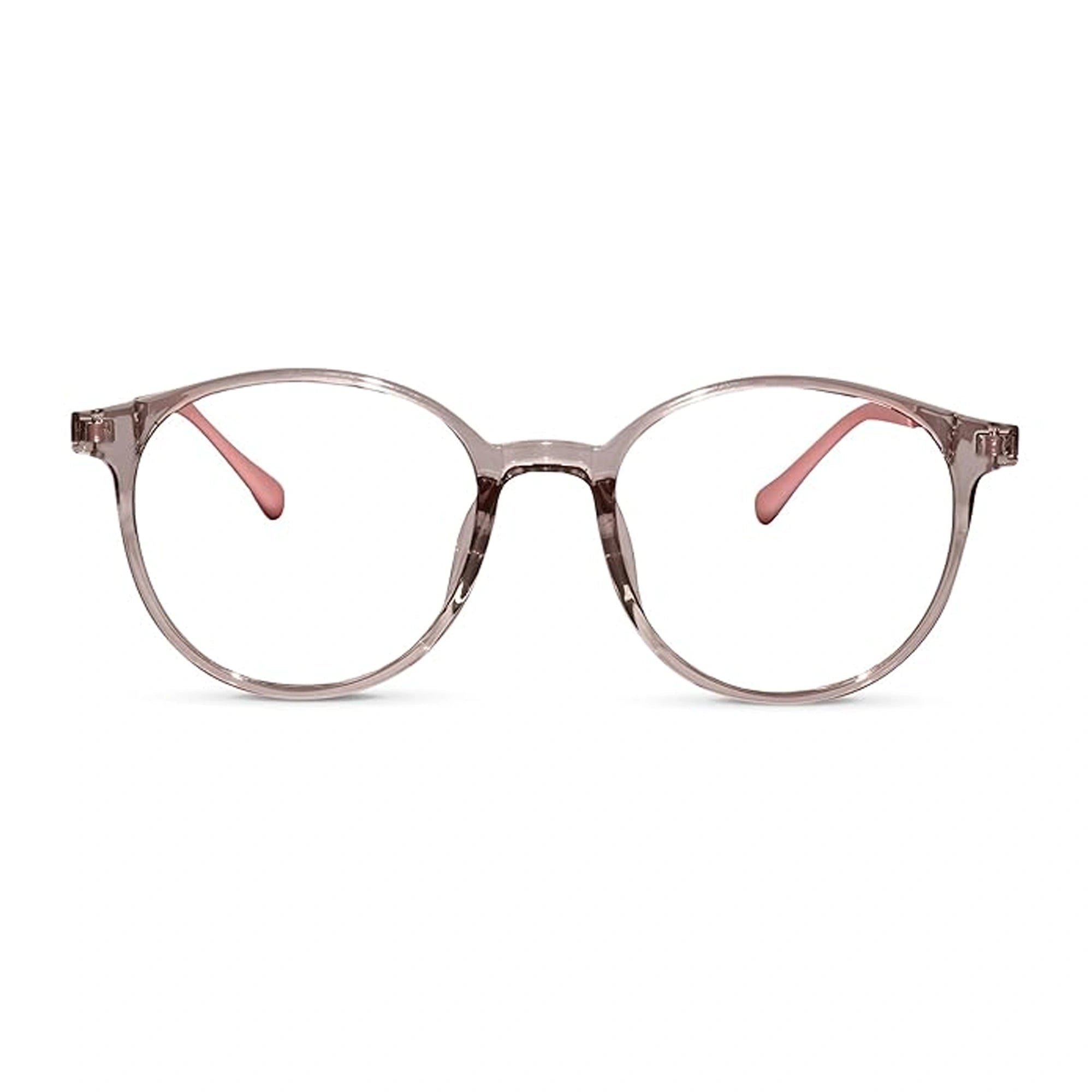 Full rim Light Weight Round Computer Glasses For Eye Protection For Women LKS81343-PNK