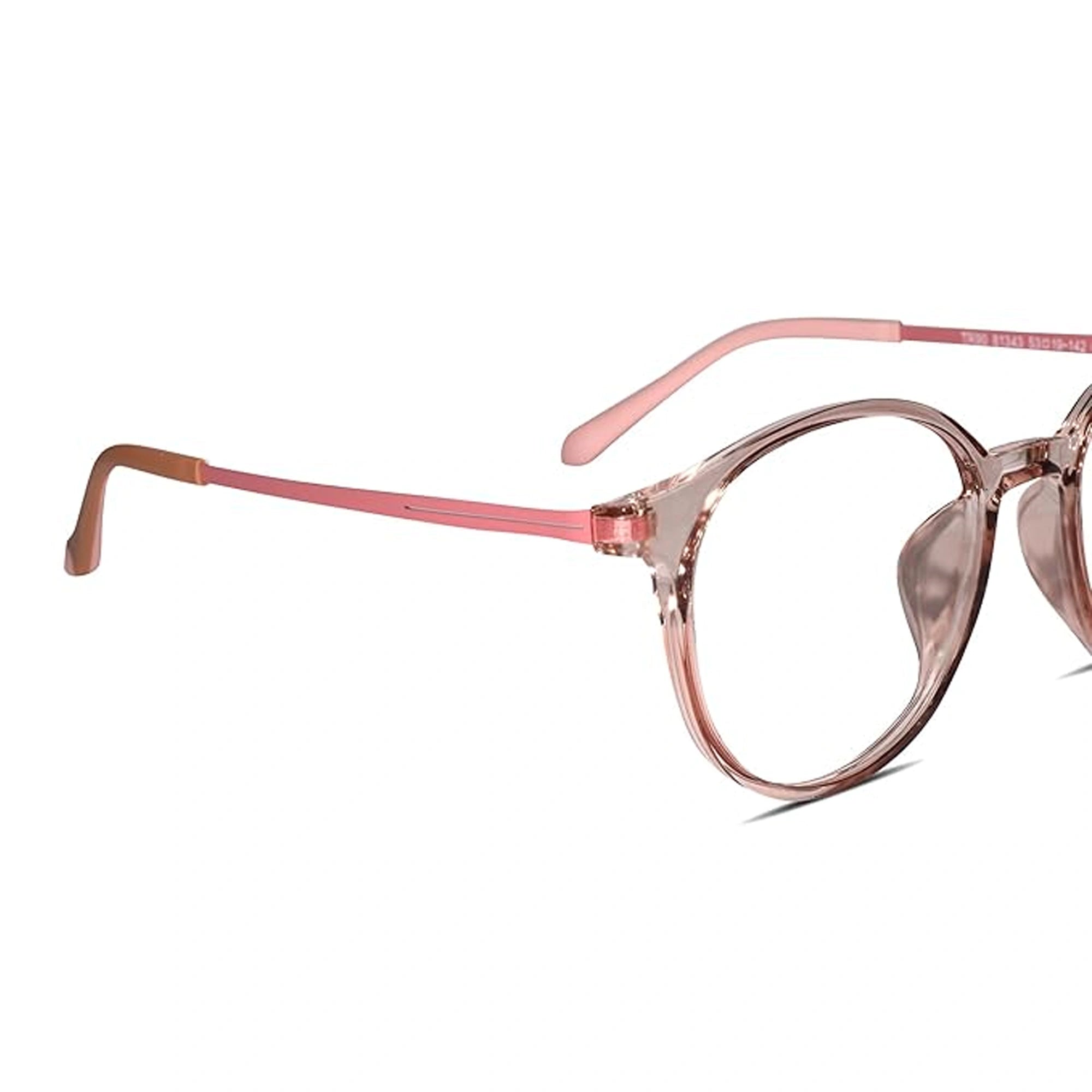 Full rim Light Weight Round Computer Glasses For Eye Protection For Women LKS81343-PNK