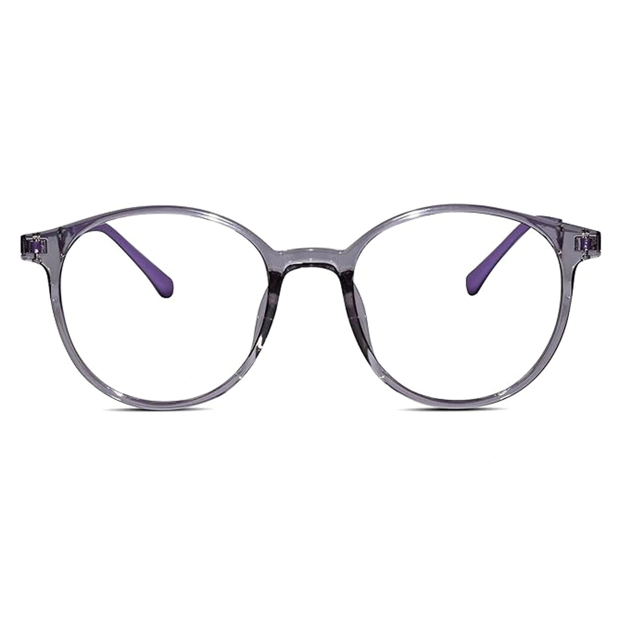 Full rim Light Weight Round Computer Glasses For Eye Protection For Women LKS81343-PURPL