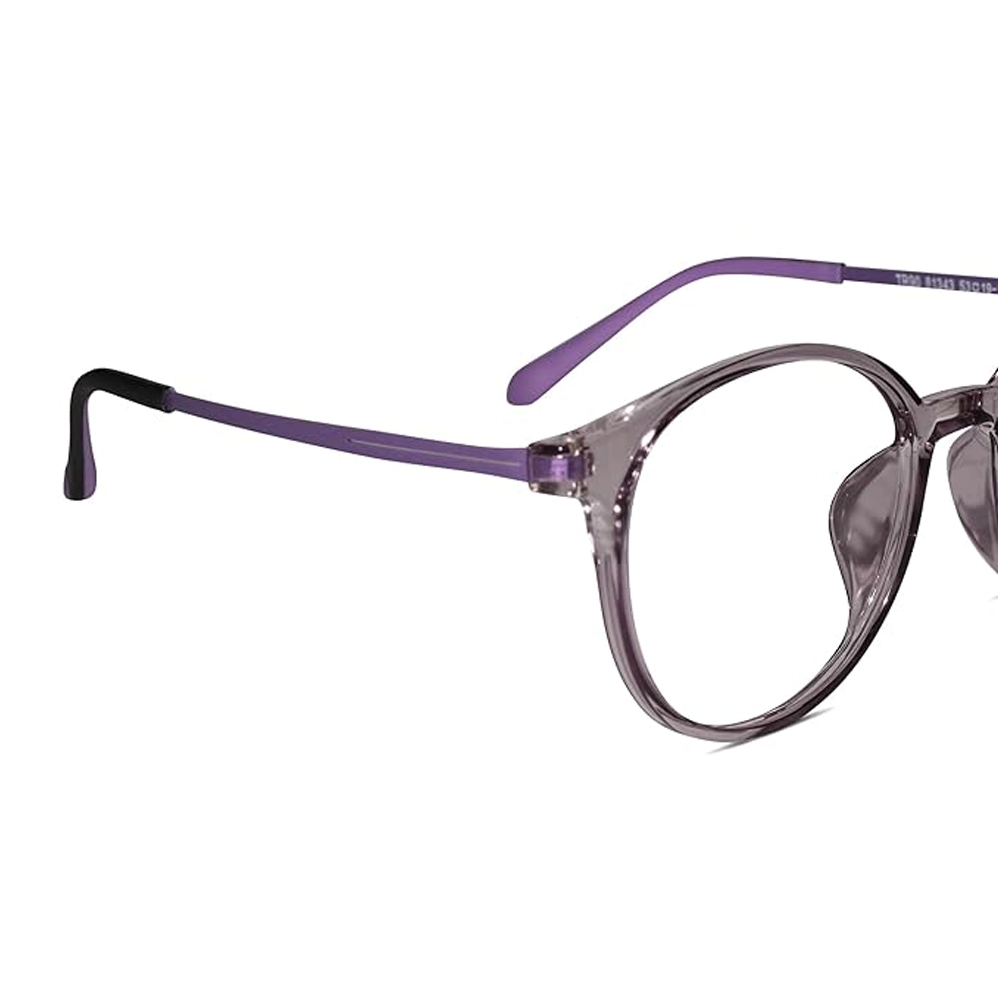 Full rim Light Weight Round Computer Glasses For Eye Protection For Women LKS81343-PURPL