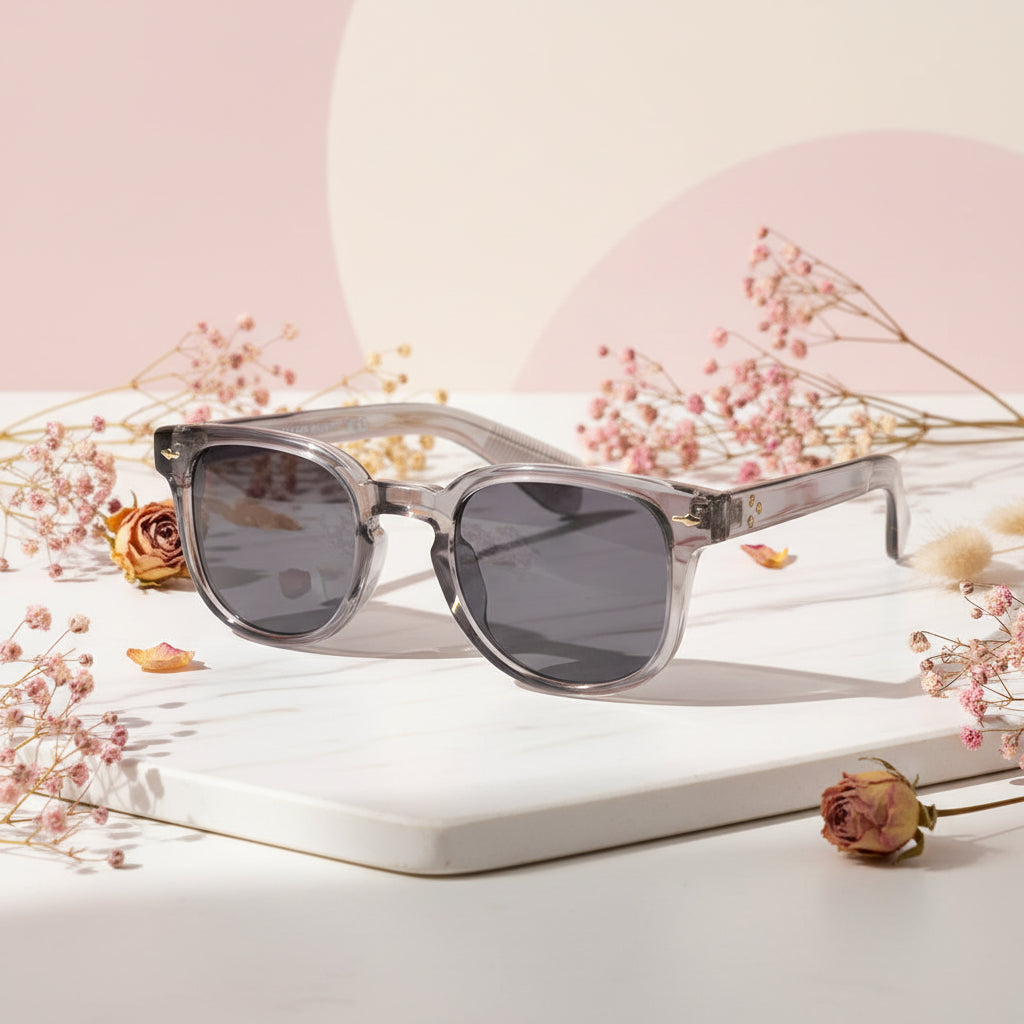 Black Bold Wayfarer Sunglasses For Men & Women LKS6508-GRY