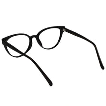 Glossy Black Cat-eye Eyeglasses For Women