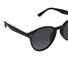 Glossy Black Round Sunglasses For  Women