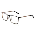 Gold Black Rectangular Eyeglasses For Men LKE8018-BLK-GOLD