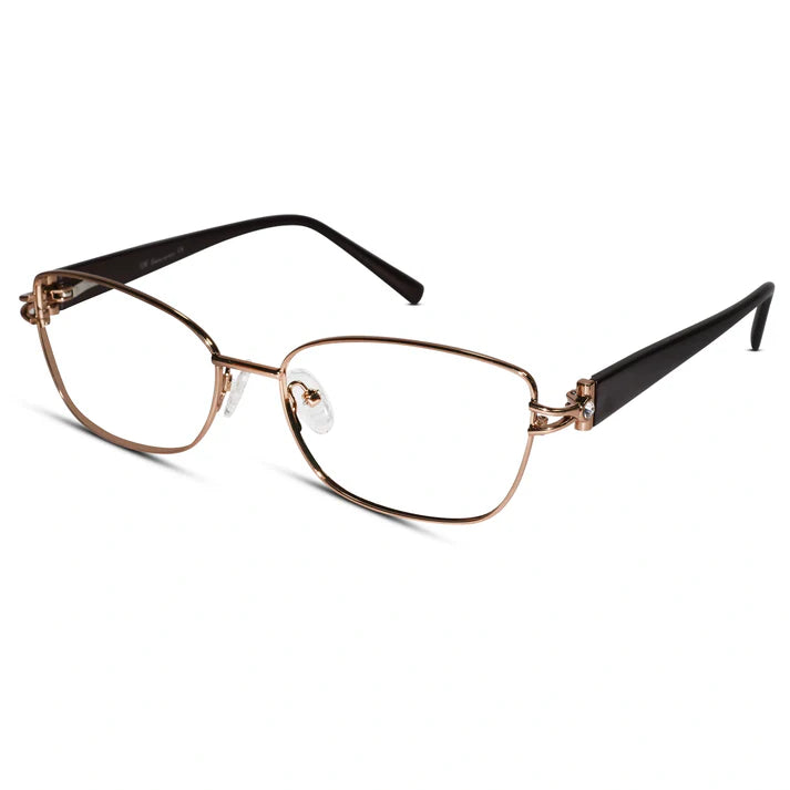Purple Designer Jewel Eyeglasses For Women