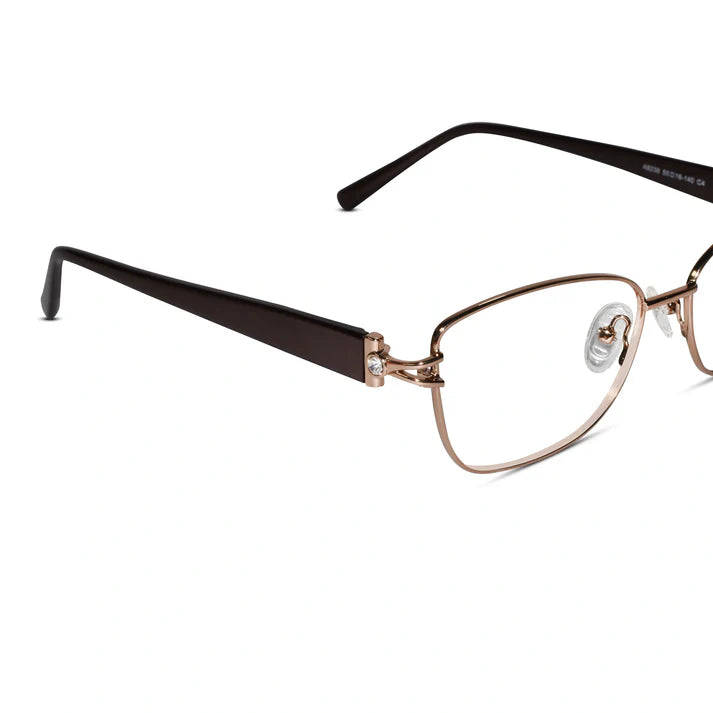 Purple Designer Jewel Eyeglasses For Women