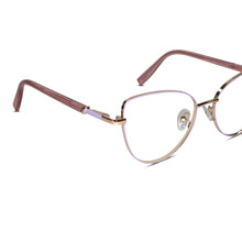 Gold-Pink Cateye Eyeglasses For Women
