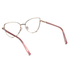 Gold-Pink Cateye Eyeglasses For Women