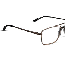 Gold Rectangular Antiglare Computer Glasses For Men