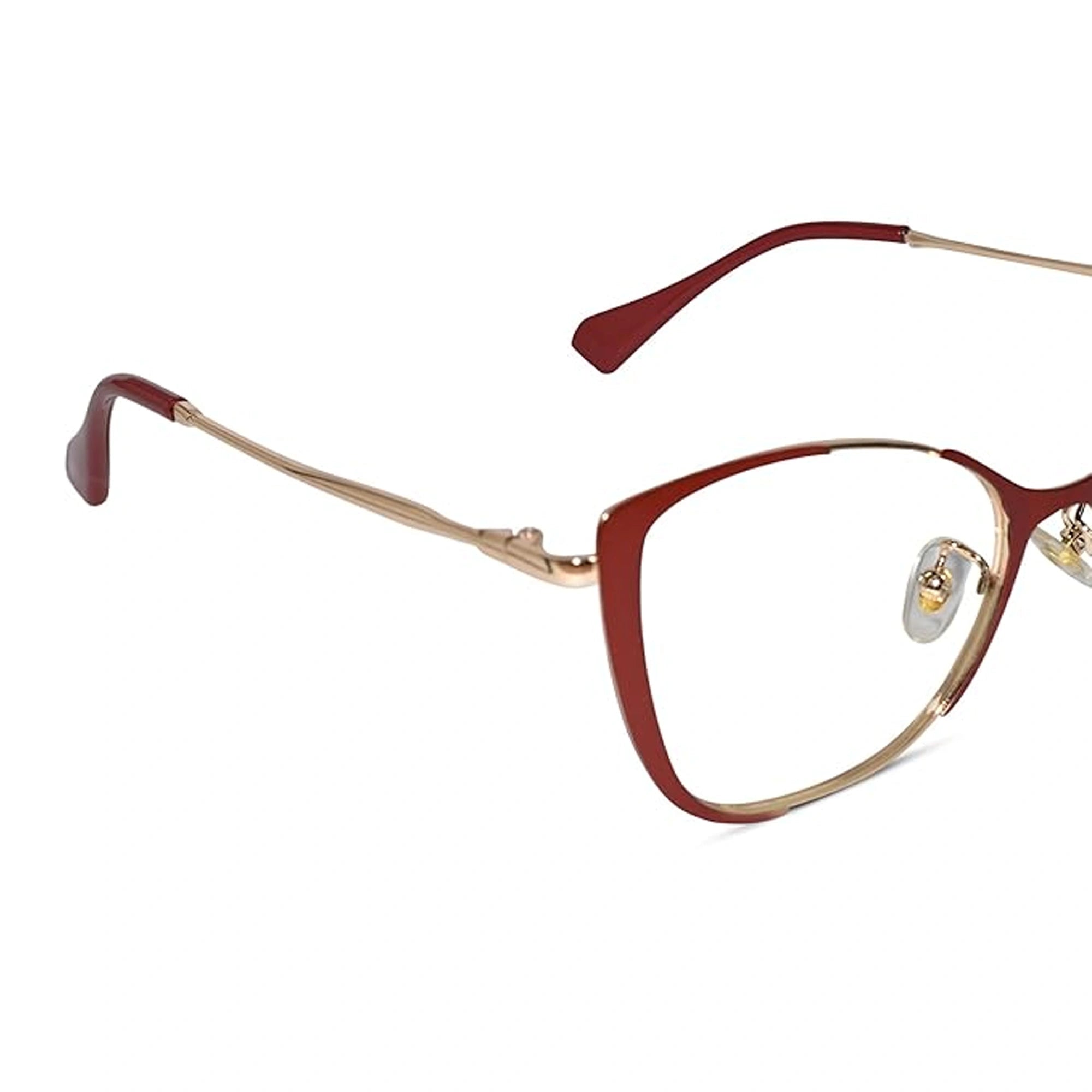 Gold Red Cat eye Eyeglasses & Computer Glasses For Women LKM0002-RED