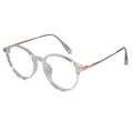 Gold-Transparent Round Eyeglasses For Women ELE98015-TRANS