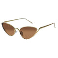 Golden Cateye Brown Sunglasses for Women ELS2026S020-BRN-GOLD