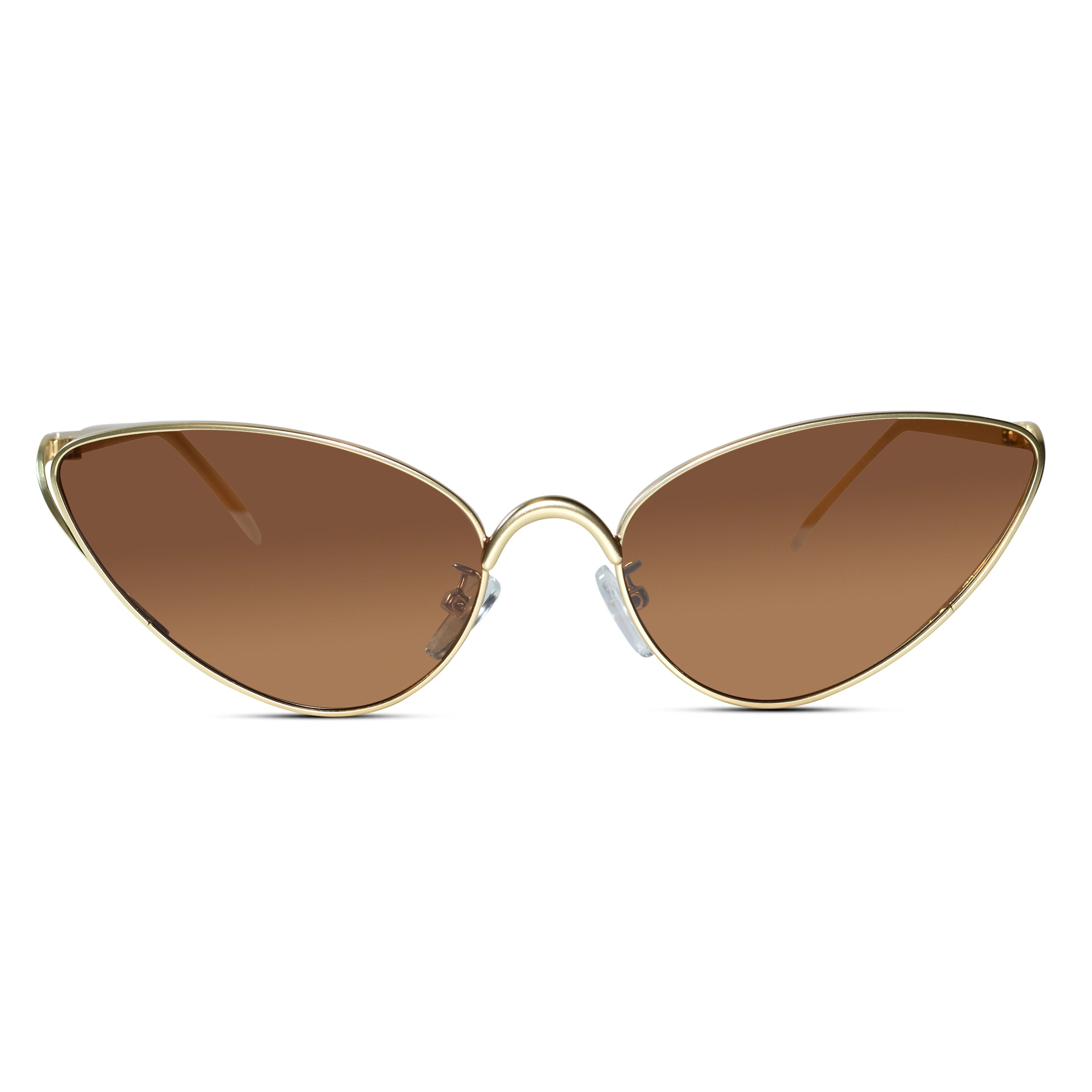 Golden Cateye Brown Sunglasses for Women ELS2026S020-BRN-GOLD
