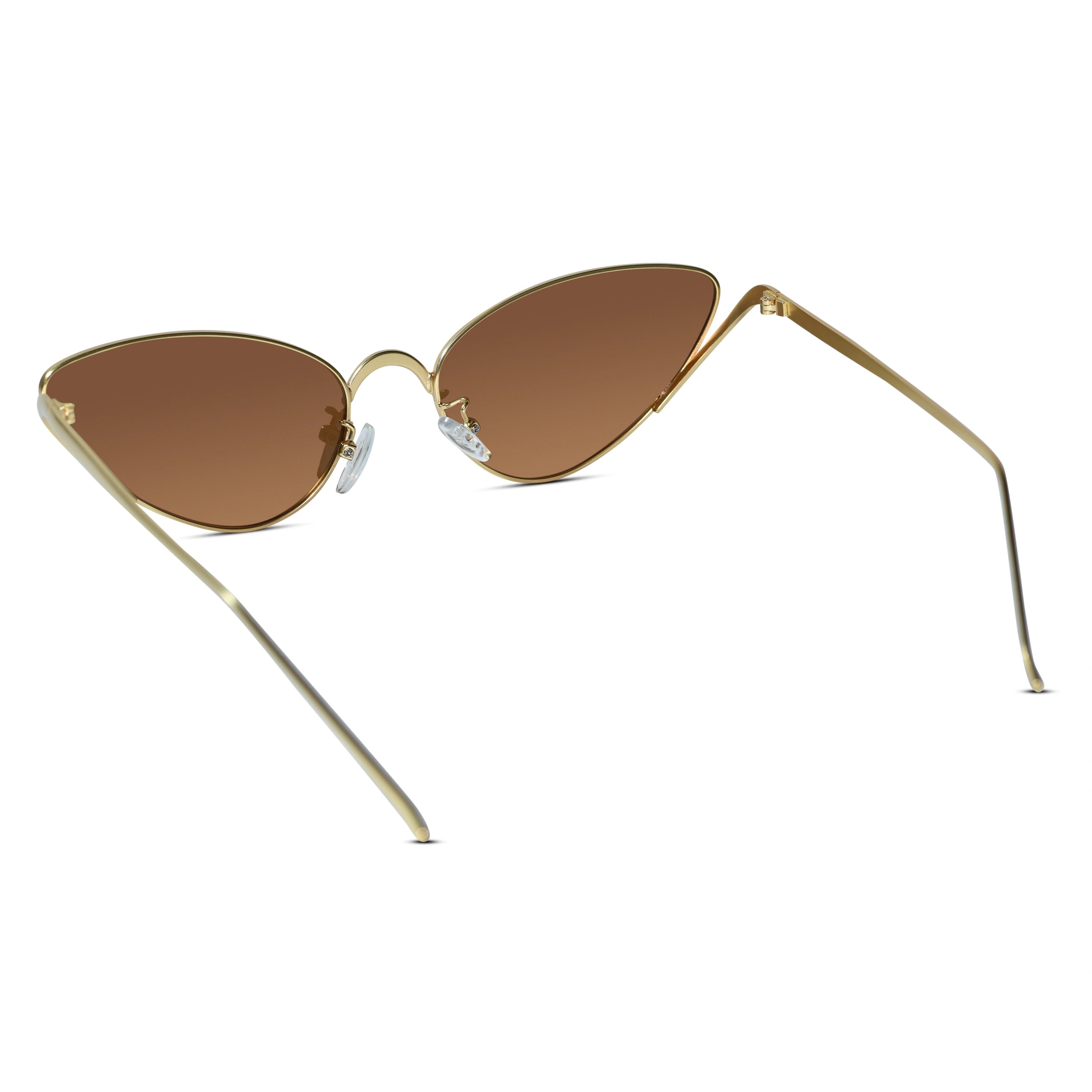 Golden Cateye Brown Sunglasses for Women ELS2026S020-BRN-GOLD