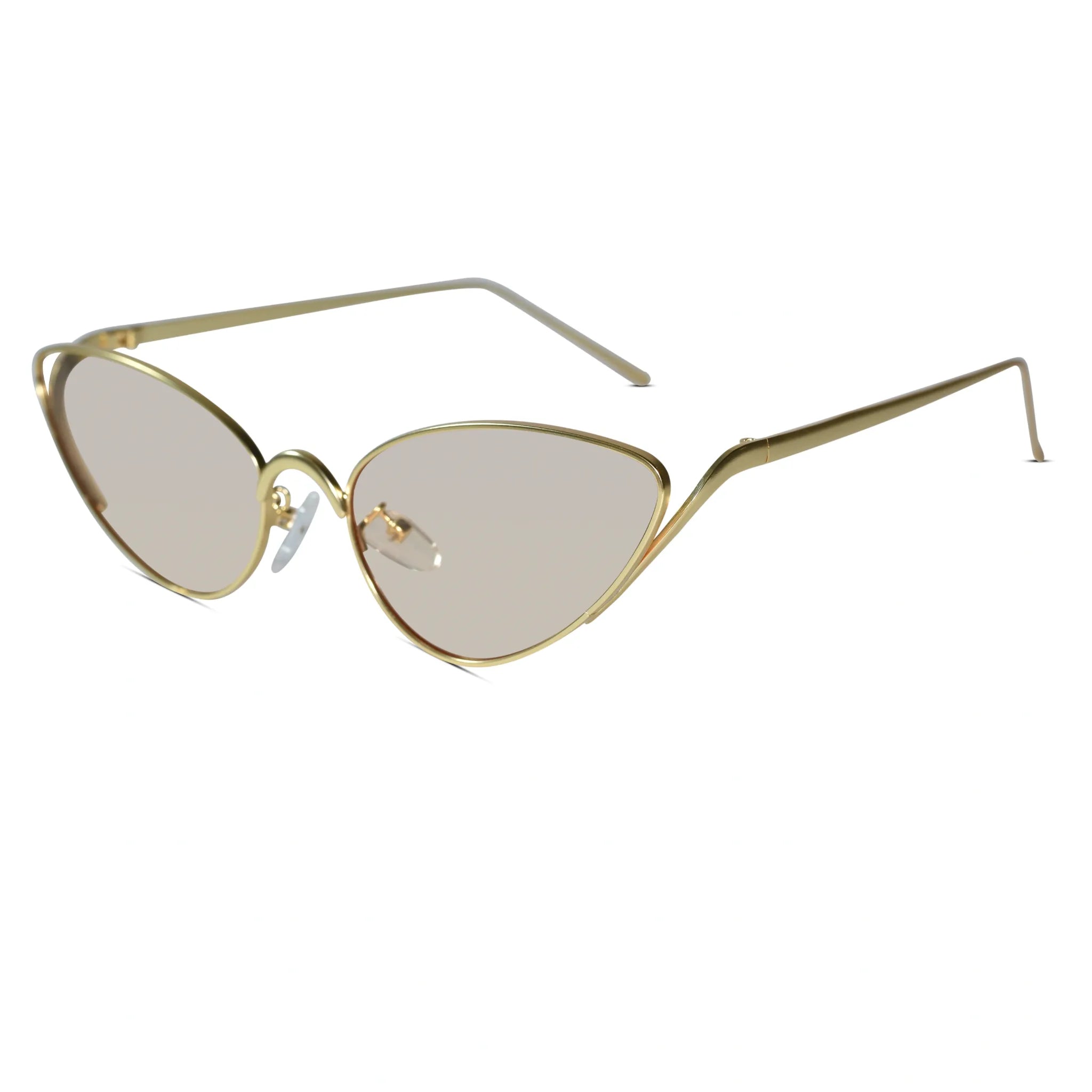 Golden Cateye Sunglasses for Women ELS2026S020-BRN