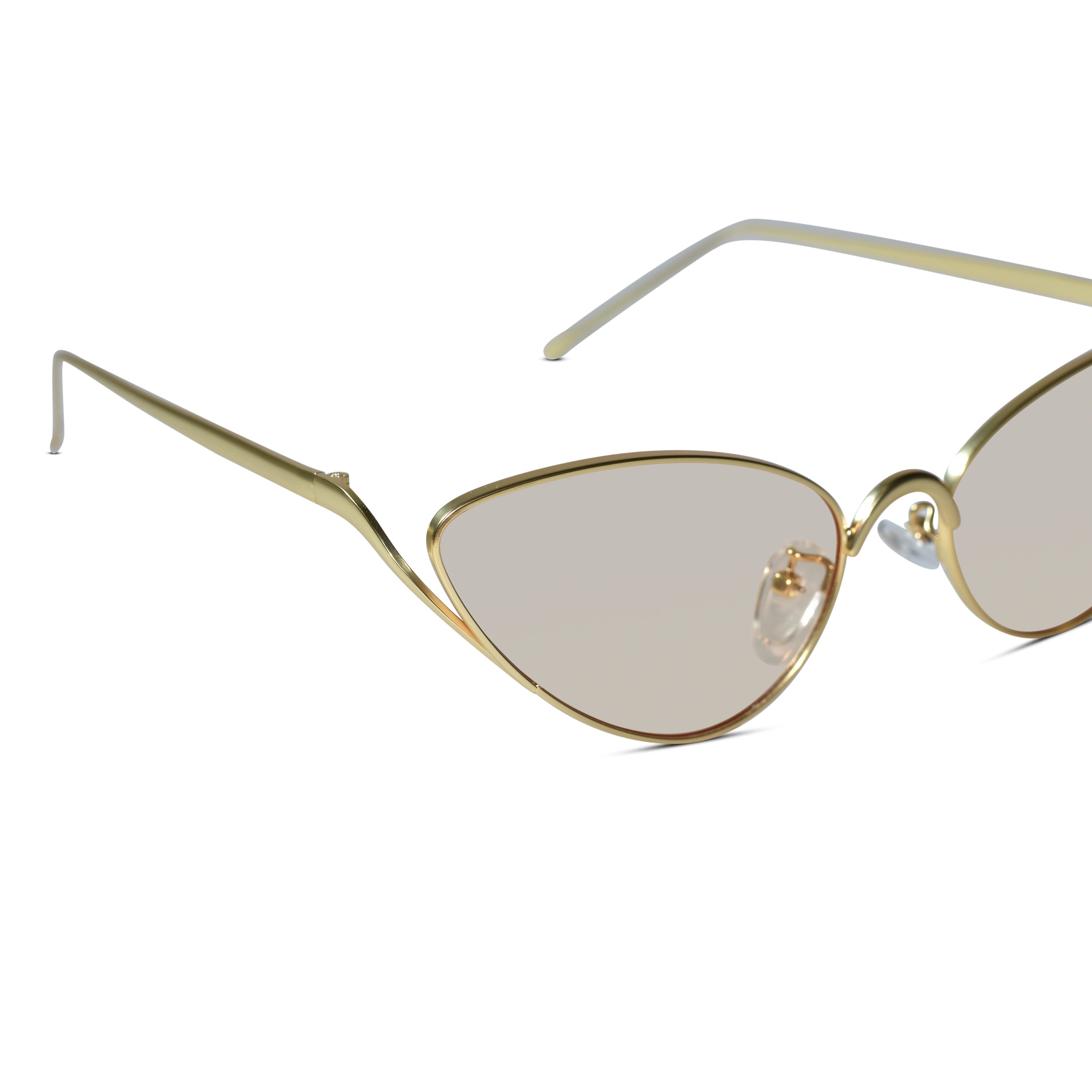Golden Cateye Sunglasses for Women ELS2026S020-BRN