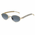 Golden Oval Sunglasses for Women ELS2026S023-BLK