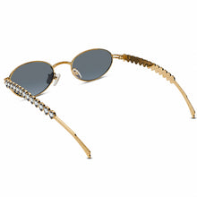 Golden Oval Sunglasses for Women