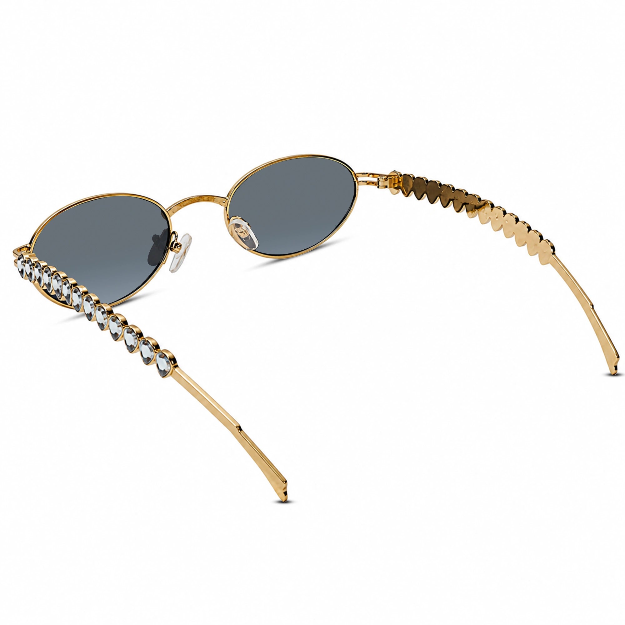 Golden Oval Sunglasses for Women ELS2026S023-BLK