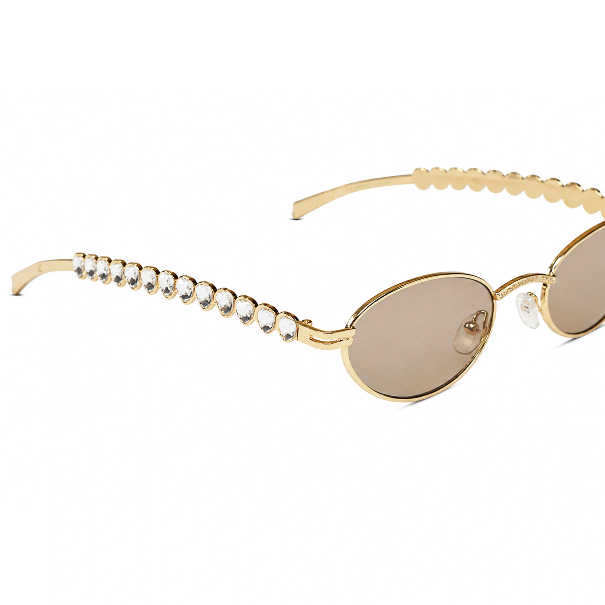 Golden Oval Sunglasses for Women ELS2026S023-BRN
