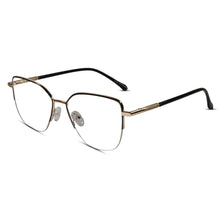 Golden Semi Frame Cateye Computer Glasses