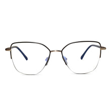 Golden Semi Frame Cateye Computer Glasses