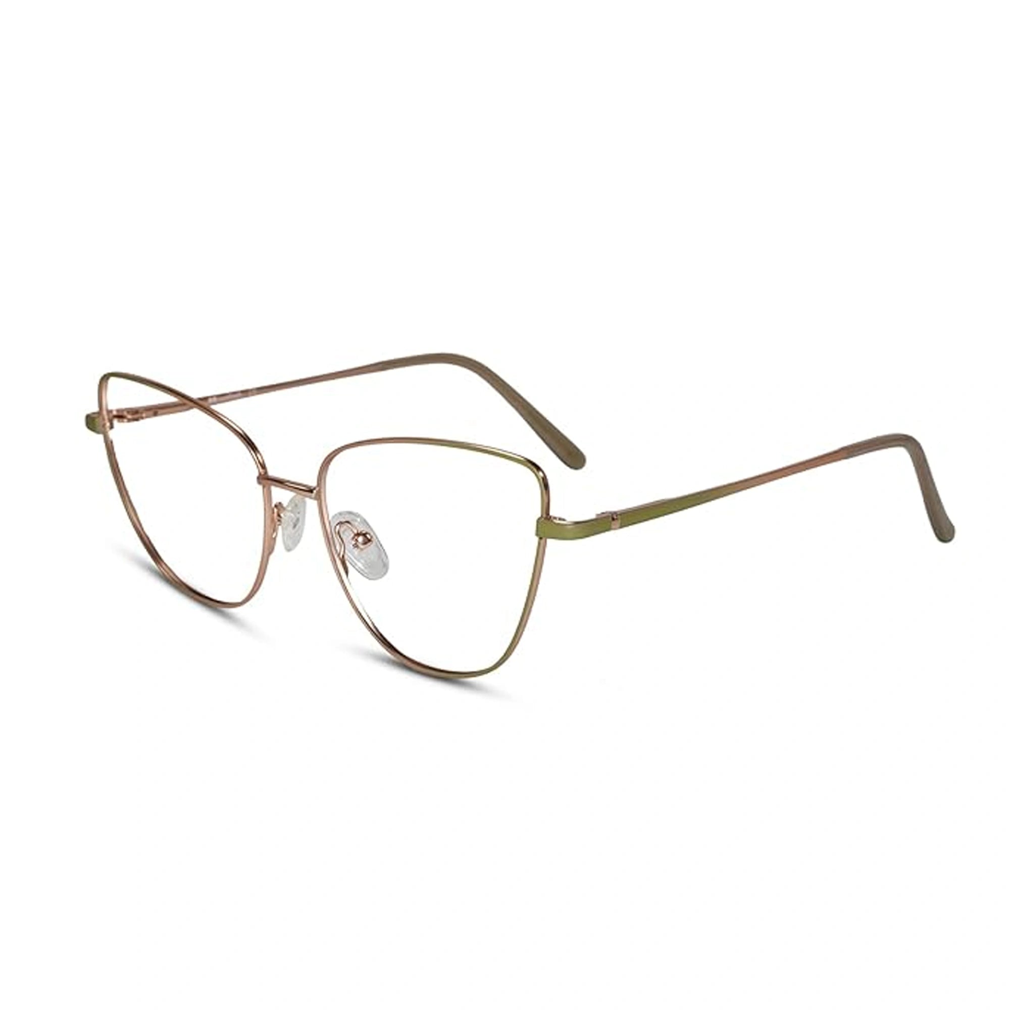 Buy Fashional Chic Green Women Cat eye Colored Changing Eyewear. Designer Metal Lightweight Frame full UV protection.