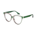 Green Cateye Computer Glasses For Women LKE23050-GRN
