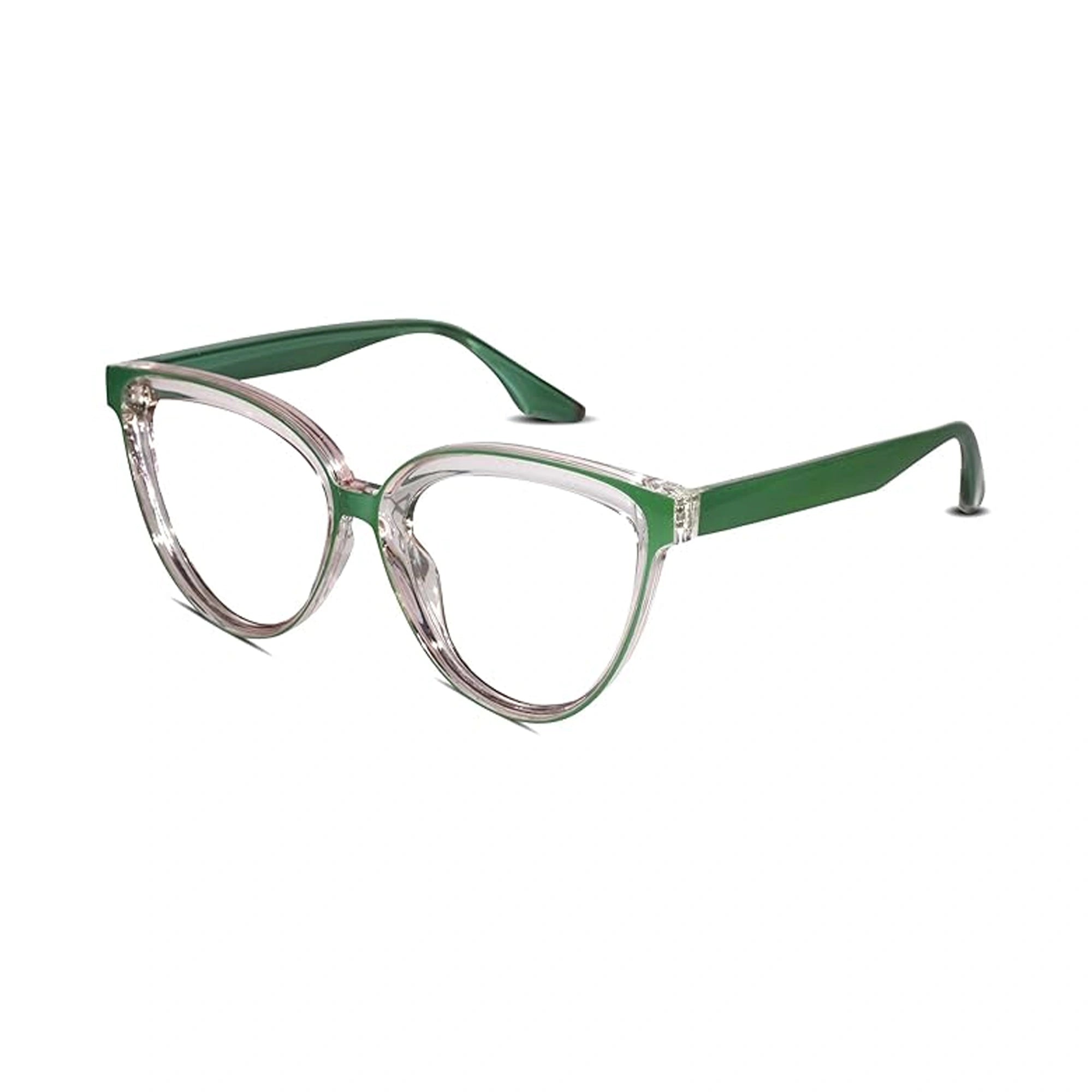 Green Cateye Computer Glasses For Women LKE23050-GRN