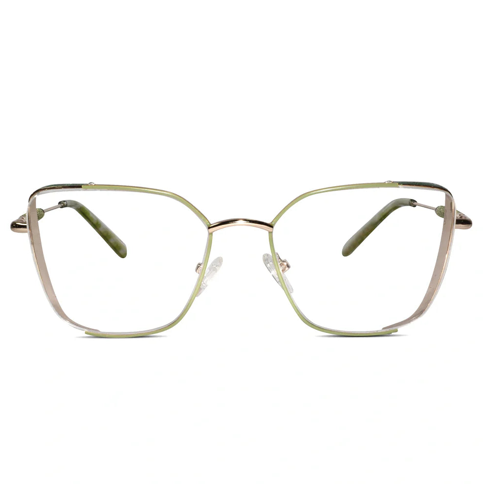 Pink Designer Rimless Cat eye Eyeglasses For Women
