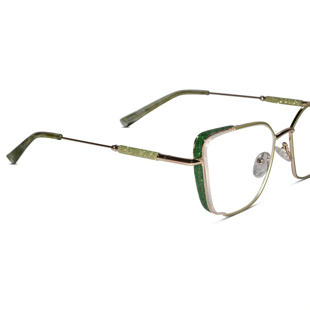 Brown Designer Cat eye Rimless Eyeglasses For Women ELE7022-BRN