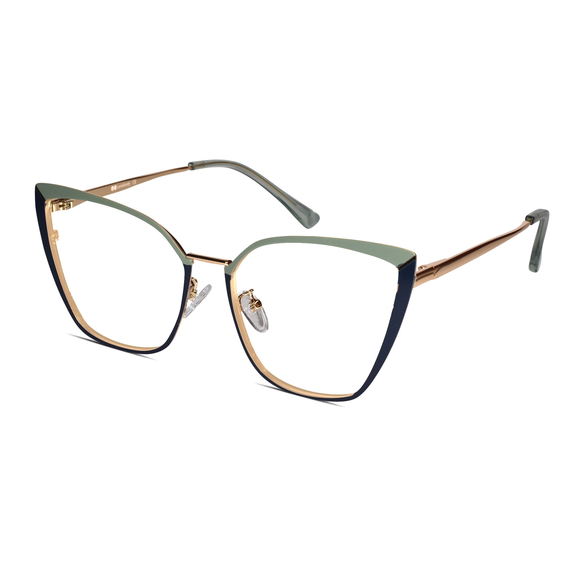 Green Cateye Eyeglasses For Women LKE9702-GRN