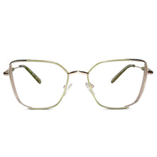 Green Designer Cateye Rimless Eyeglasses For Women