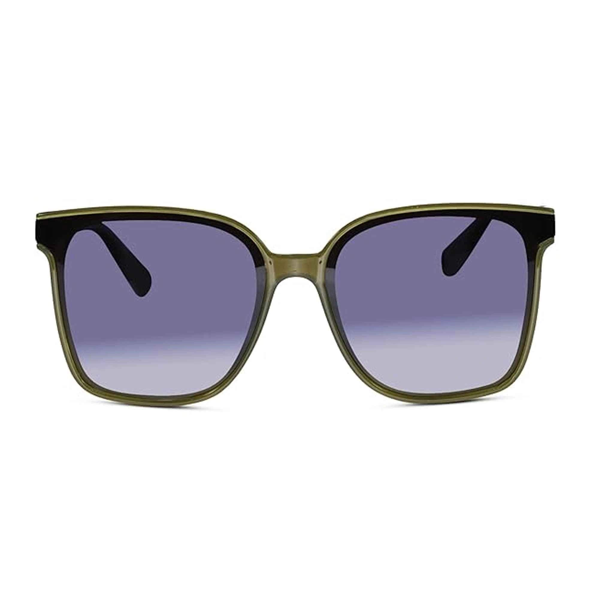Green Polarised Square sunglasses For Women ELS2954-GRN