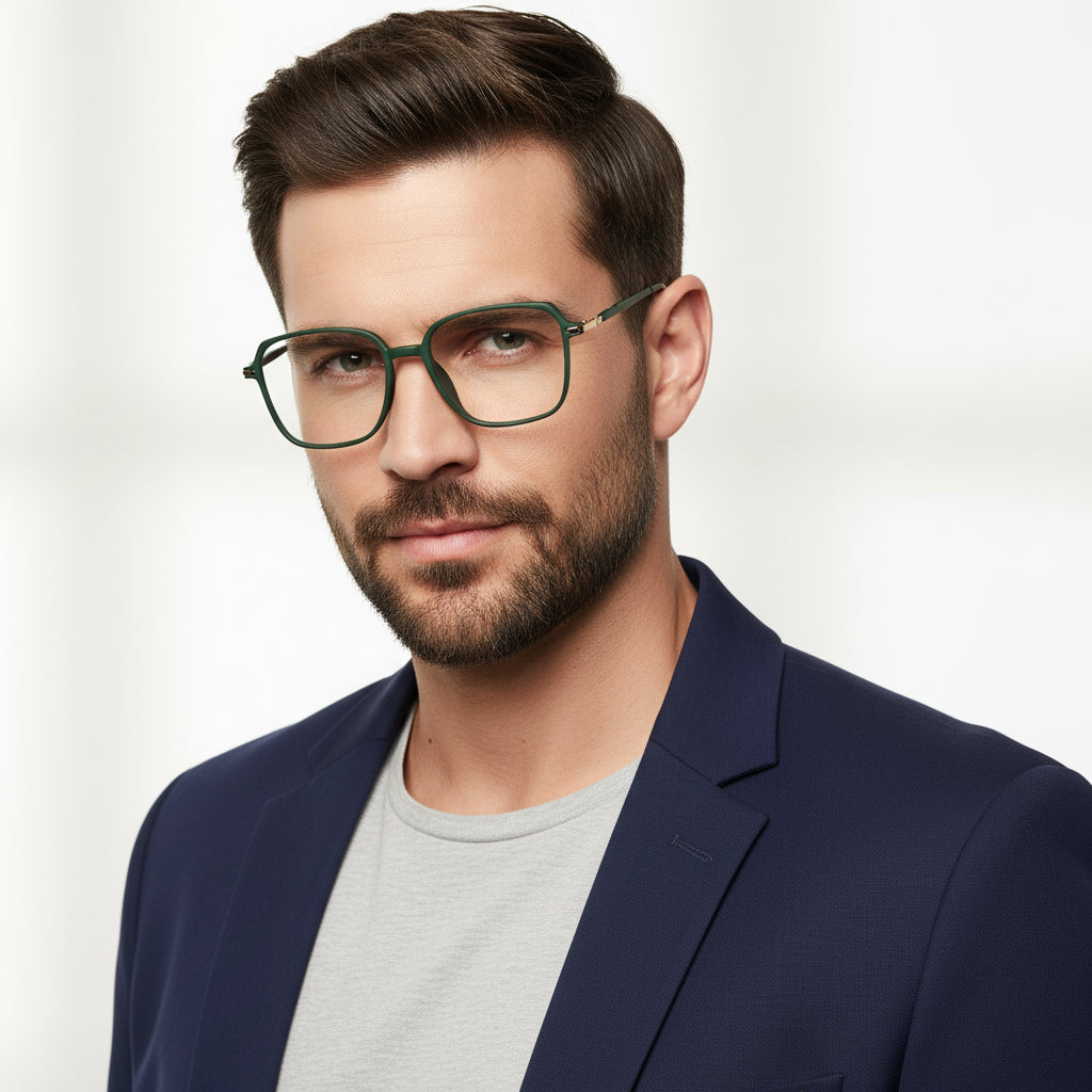 Green Wayfarer Eyeglasses men & women LKE20098-GRN