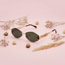 Hexa Designer Green Rimless Sunglasses Men & Women